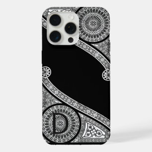 RENAISSANCE ARCHITECT Zwart-Wit Monogram iPhone 15 Pro Max Case