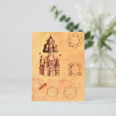 RENAISSANCE ARCHITECTURAAL PROJECT, perkament Briefkaart (Staand voorkant)