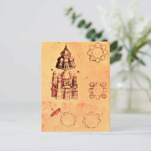 RENAISSANCE ARCHITECTURAAL PROJECT, perkament Briefkaart (Staand voorkant)