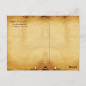 RENAISSANCE ARCHITECTURAAL PROJECT, perkament Briefkaart (Achterkant)