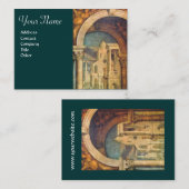 RENAISSANCE ARCHITECTURE Architect Green Yellow Visitekaartje (Voorkant / Achterkant)