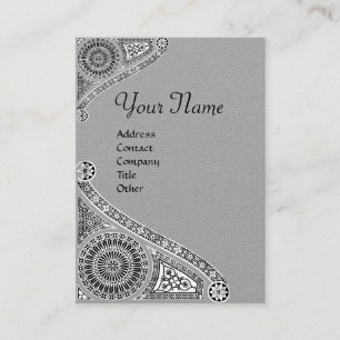 RENAISSANCE ARCHITECTURE MONOGRAM Black White Grey Visitekaartje