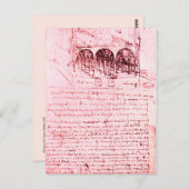 RENAISSANCE ARCHITECTURE, Roze Briefkaart (Voorkant / Achterkant)