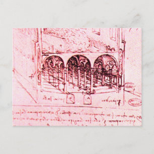 RENAISSANCE ARCHITECTURE, Roze Briefkaart