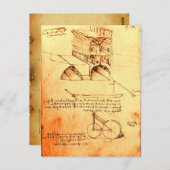 RENAISSANCE ARCHITECTUUR, Antiek perkament Briefkaart (Voorkant / Achterkant)