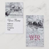 RENAISSANCE ARCHITECTUUR, ARCHITECT, ENGINEER, Gol Visitekaartje (Voorkant / Achterkant)