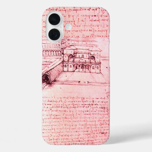 RENAISSANCE ARCHITECTUUR, ARCHITECT, ENGINEER, roz Case-Mate iPhone Case (Achterkant)