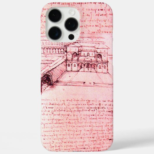 RENAISSANCE ARCHITECTUUR, ARCHITECT, ENGINEER, roz Case-Mate iPhone Case (Achterkant)
