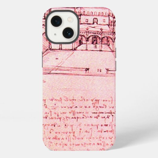 RENAISSANCE ARCHITECTUUR, ARCHITECT, ENGINEER, roz iPhone Hoesje (Achterkant)