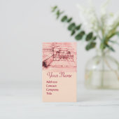 RENAISSANCE ARCHITECTUUR, ARCHITECT, ENGINEER, Roz Visitekaartje (Staand voorkant)