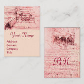 RENAISSANCE ARCHITECTUUR, ARCHITECT, ENGINEER, Roz Visitekaartje (Voorkant / Achterkant)