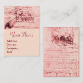 RENAISSANCE ARCHITECTUUR, ARCHITECT, ENGINEER, Roz Visitekaartje (Voorkant / Achterkant)