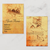 RENAISSANCE ARCHITECTUUR, ARCHITECT, ENGINEER VISITEKAARTJE (Voorkant / Achterkant)