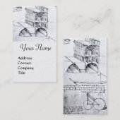 RENAISSANCE ARCHITECTUUR, ARCHITECT, INGENIEUR, Zi Visitekaartje (Voorkant / Achterkant)