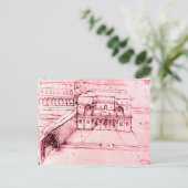 RENAISSANCE ARCHITECTUUR, VILLE PROJECT, Pink Briefkaart (Staand voorkant)