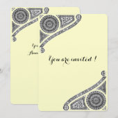 RENAISSANCE ARHITECTURE, zwart, zilvermetaal Kaart (Voorkant / Achterkant)