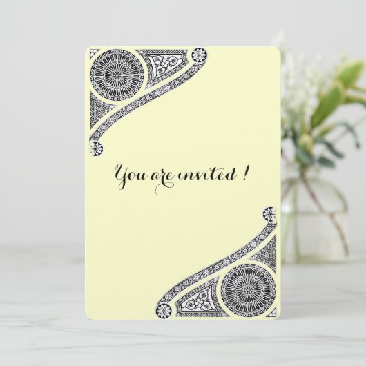 RENAISSANCE ARHITECTURE, zwart, zilvermetaal Kaart (Staand voorkant)