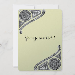 RENAISSANCE ARHITECTURE, zwart, zilvermetaal Kaart