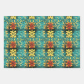 Renaissance Art Nouveau Gradient Wallpaper Design Inpakpapier Vel (Voorkant 3)