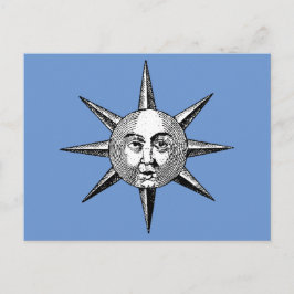 Renaissance Astronomie - Zon Gezicht Briefkaart