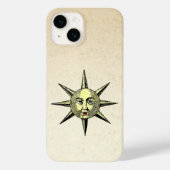 Renaissance Astronomie - Zonnegezicht Handgekleurd Case-Mate iPhone Case (Achterkant)