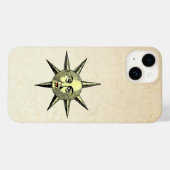 Renaissance Astronomie - Zonnegezicht Handgekleurd Case-Mate iPhone Case (Achterkant (horizontaal))
