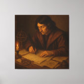 Renaissance-astronoom aan het werk canvas afdruk (Voorkant)