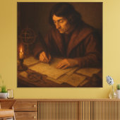 Renaissance-astronoom aan het werk canvas afdruk (Insitu (Woonkamer))