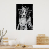 Renaissance Australian Shepherd Portrait, Royal Poster (Keuken)