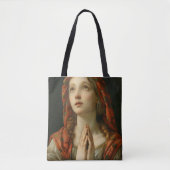 Renaissance biddend meisje tote bag (Voorkant)