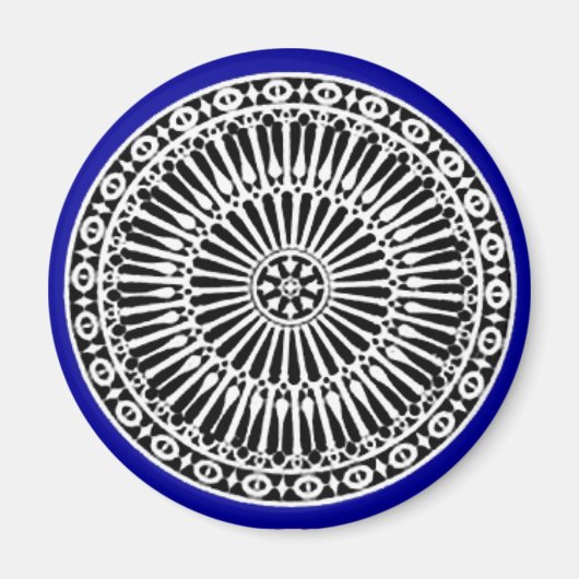 RENAISSANCE, blauw Magneet (Voorkant)