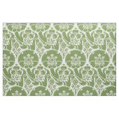 Renaissance Bloem - Groen op Wit Stof (Fat Quarter)
