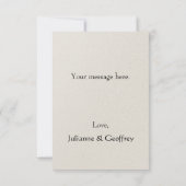 Renaissance Bloemen Lijst bruiloft Dank u kaarten (Achterkant)