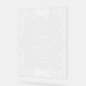 Renaissance  bruiloft WELKOM Huwelijk Acryl Bord (Hoek)