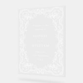 Renaissance  bruiloft WELKOM Huwelijk Acryl Bord (Hoek)