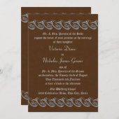 Renaissance Bruin met Peter Wedding Kaart (Voorkant / Achterkant)