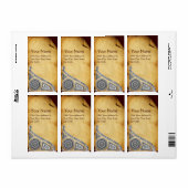 RENAISSANCE bruin perkament Etiket (Full Sheet)