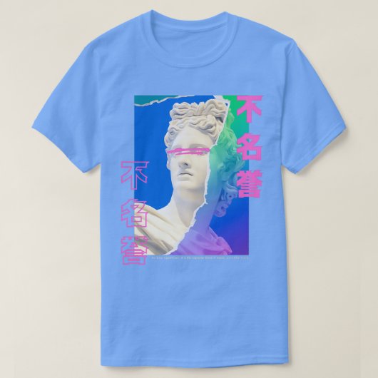 Renaissance Bust Vaporwave Aesthetic T-shirt (Design voorkant)