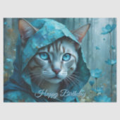 Renaissance Cat Birthday Tissuepapier (Voorkant)