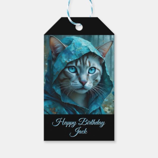 Renaissance Cat Cadeaulabel (Voorkant)