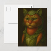 Renaissance Cat Portrait Briefkaart (Voorkant / Achterkant)