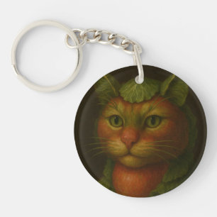 Renaissance Cat Portrait Sleutelhanger