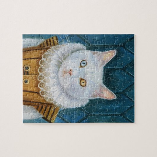 Renaissance Cat Puzzle Legpuzzel (Horizontaal)