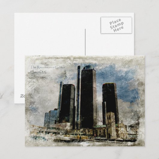 Renaissance Center Briefkaart (Voorkant / Achterkant)