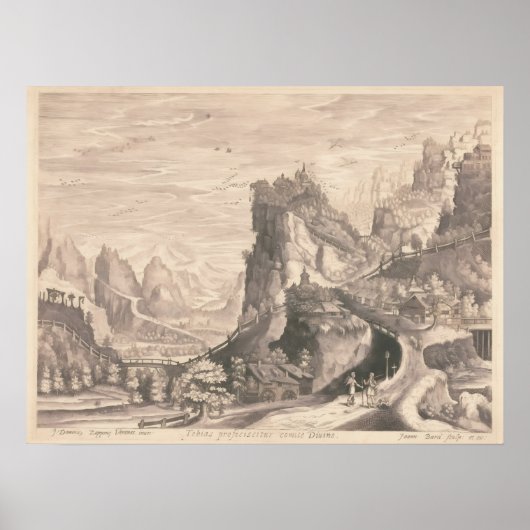 Renaissance Christelijke aartsengel Raphael & Mida Poster (Voorkant)