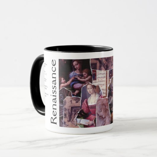 Renaissance Collage Mok 2.0 (Voorkant links)