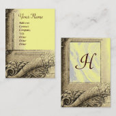 RENAISSANCE CORNUCOPIA MONOGRAM VISITEKAARTJE (Voorkant / Achterkant)