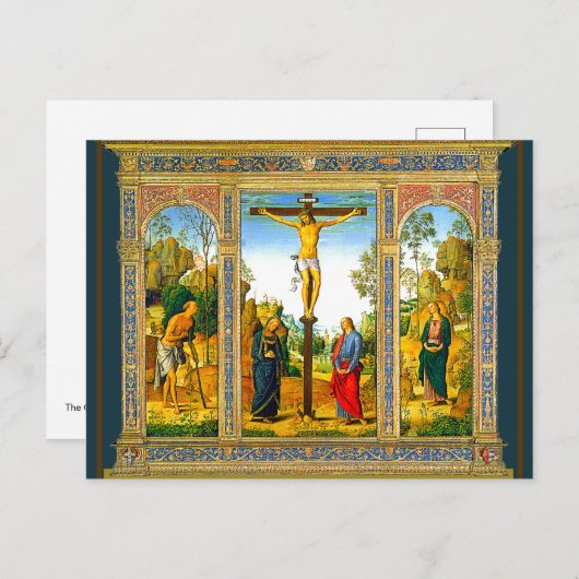 Renaissance Crucifixion van Christus Briefkaart (Voorkant / Achterkant)