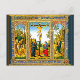 Renaissance Crucifixion van Christus Briefkaart