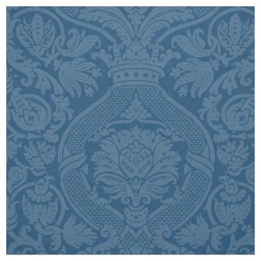 Renaissance Damast - Pauwblauw Stof (Swatch)
